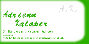 adrienn kalaper business card